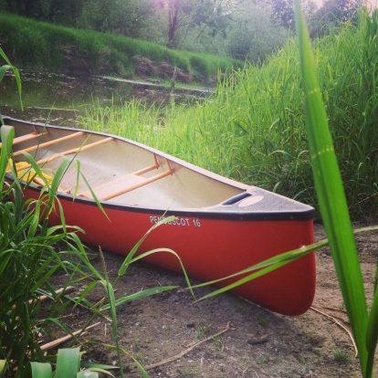 We saved our birthday and anniversary money (thanks everyone!) to buy this awesome canoe.